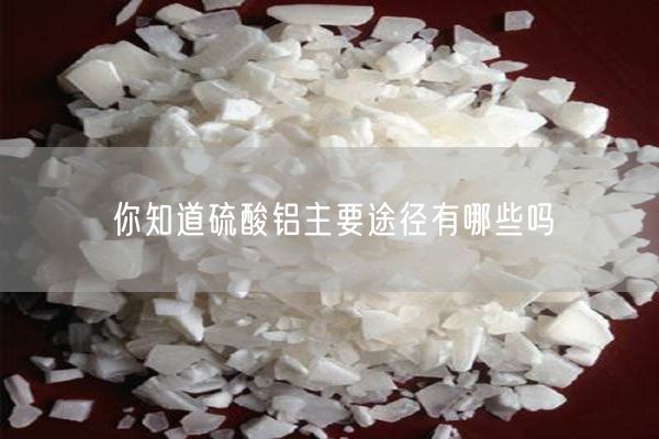 你知道硫酸鋁主要途徑有哪些嗎(圖4)