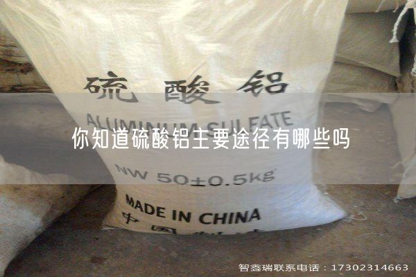 你知道硫酸鋁主要途徑有哪些嗎(圖2)