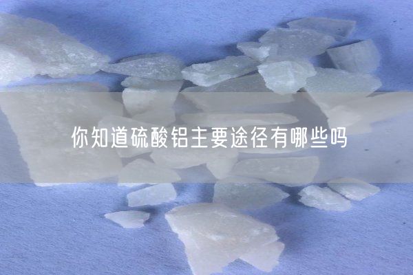 你知道硫酸鋁主要途徑有哪些嗎(圖3)
