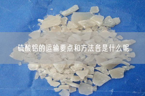 硫酸鋁的運輸要點(diǎn)和方法各是什么呢(圖1)